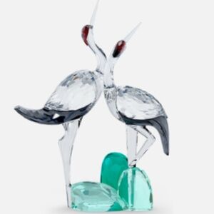 Swarovski Crystal Figurine “Among Blue Mountains Singing Cranes “ MINT, no box !